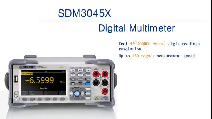 SIGLENT Technologies SDM3045X 4? Digit デジタルマルチメーター、DMM グレー 