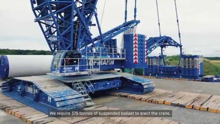 Guindaste de esteiras - LR 1700-1.0 - Liebherr Cranes - derrick