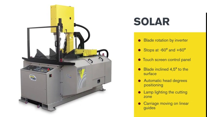 Band saw SOLAR FMB vertical for metals for profiles