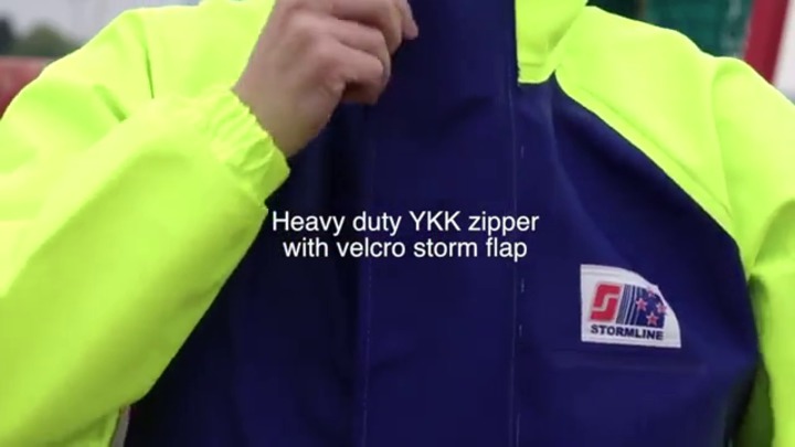Work jacket - Crew 255 - Stormline - waterproof / high-visibility / PVC
