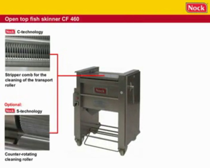 Nock Skinex S 460 Open Top Fish Skinner Machine