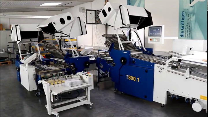 Buckle paper folding machine - T50 - MBO-folder - double fold / automatic