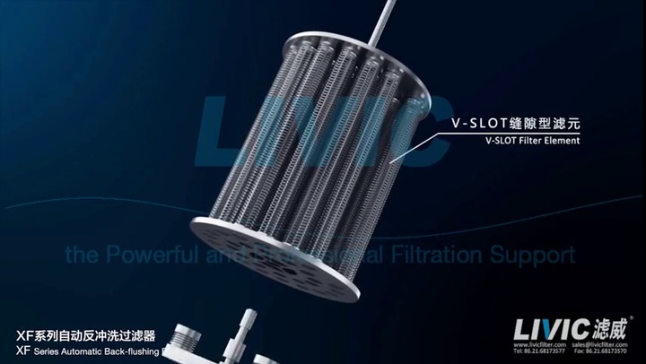 Water filter - XF series - Shanghai LIVIC Filtration System Co., Ltd. -  cartridge / backwash / self-cleaning