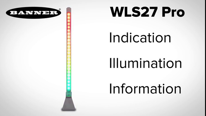 Details about   Banner WLS27XW850DSQ Shatterproof LED Light for Harsh Environments 94279 