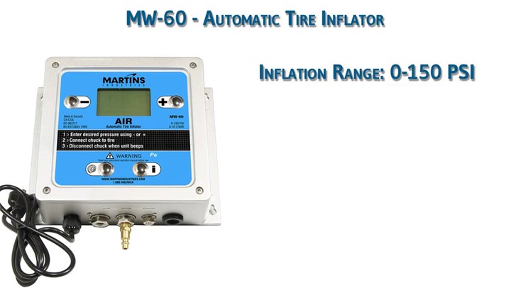 Flatematic Single - Automatic tyre inflator 1 outlet - MW-60 - Martins  Industries