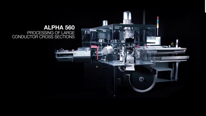 Cable stripping and crimping machine - Alpha 560 - Komax