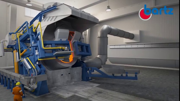 Rotary furnace BARTZ MASCHINENBAU GMBH thermal automatic