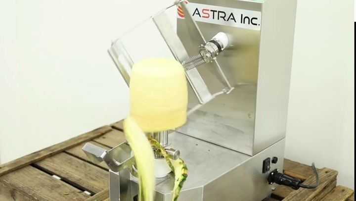 Pineapple peeling machine - KA-720P - ASTRA - knife / fully-automatic /  stainless steel