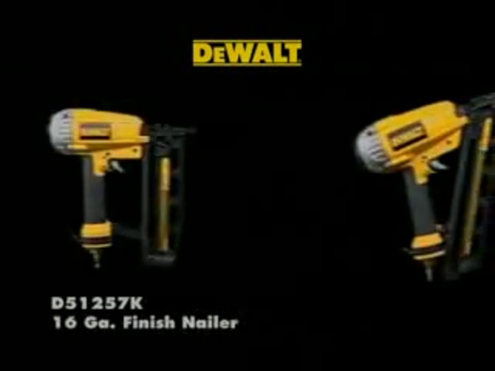 Pneumatic nail gun D51257K DEWALT Industrial Tool finishing