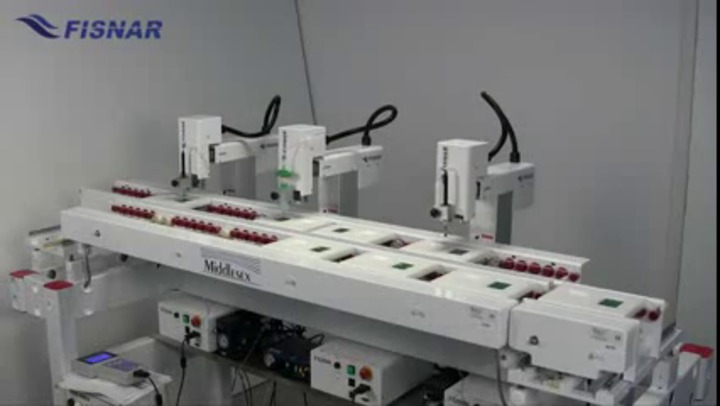 Gantry robot Fisnar 3-axis dispensing benchtop